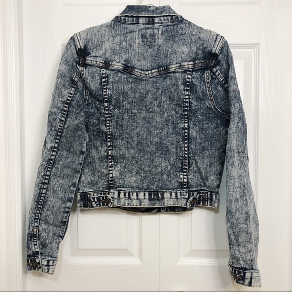 I Love H81 Acid Wash Jean Jacket - Picture 2 of 2